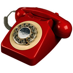 Wild & Wolf 746 1960s Corded Telephone Red